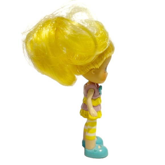 Strawberry Shortcake Lemon Meringue 2008 Mini Doll Figure Toy Hasbro Yellow Hair - Picture 4 of 7